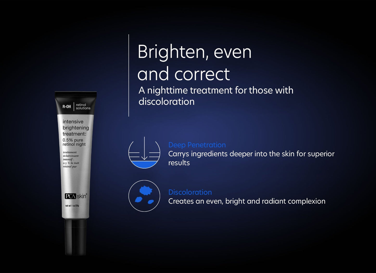 Intense Brightening Treatment: 0.5% Pure Retinol + Resveratrol